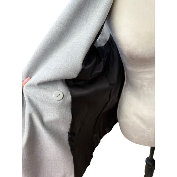 Zara Grey Double Button Collared Menswear Style Vest - Picture 7 of 10